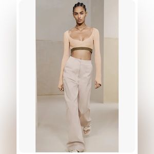 Zara SRPLS Limited Edition Crop top, NWT, size M, color Champagne